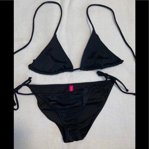 Black Victoria’s Secret string bikini